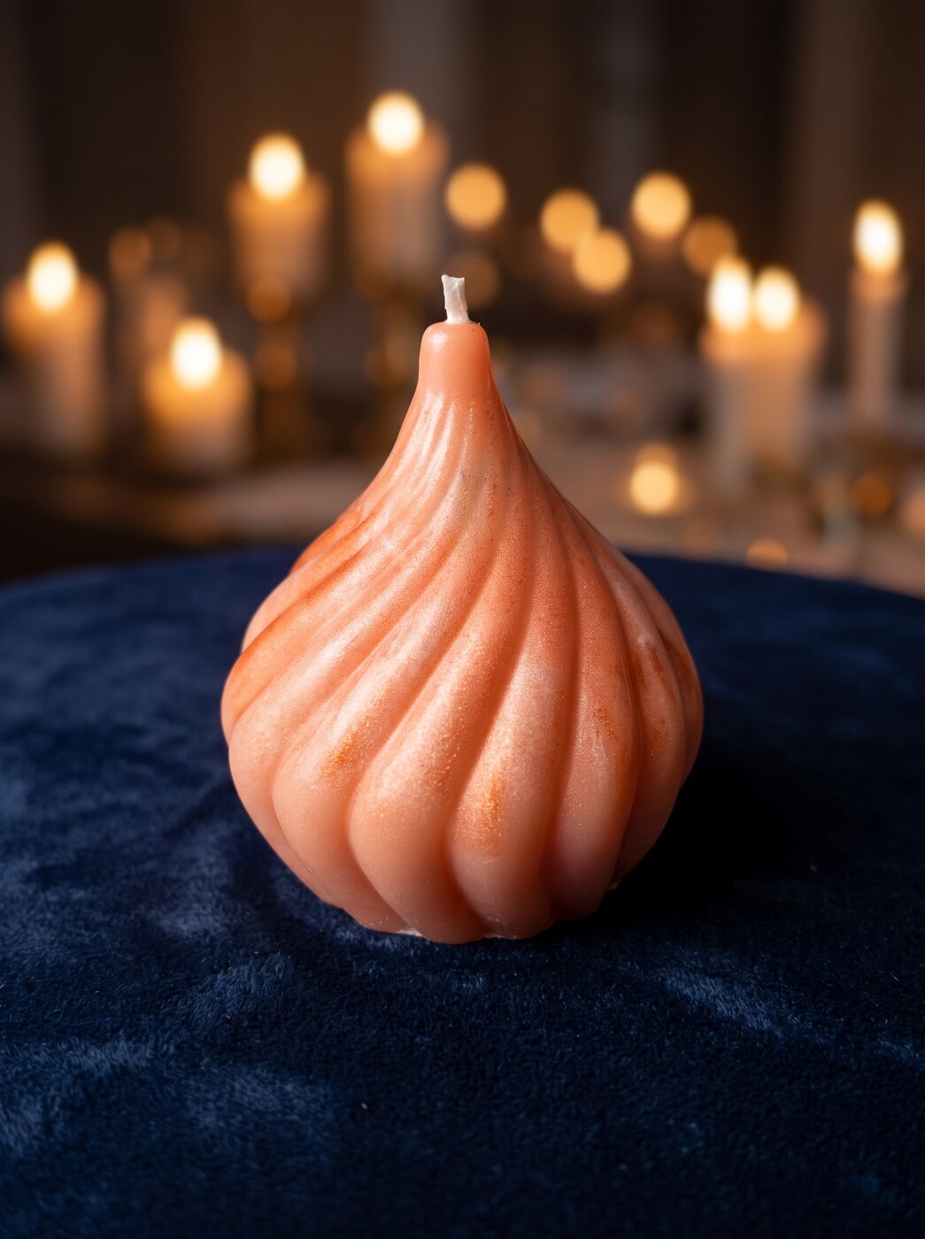 Peach swirl drop