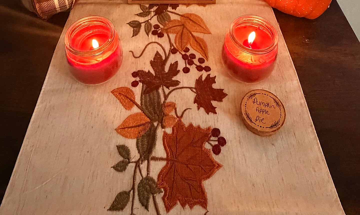 Pumpkin apple pie jars